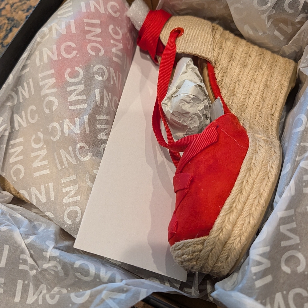 INC International Concepts Women's Merryy Espadrille Wedge Sandals - Picture 7 of 7